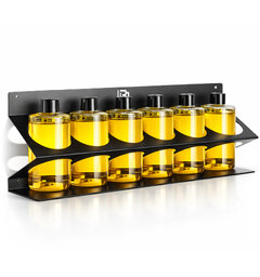 Poka Premium flaskeholder, 6 x 500 ml 1,5 mm galvanisert stål, pulverlakkert