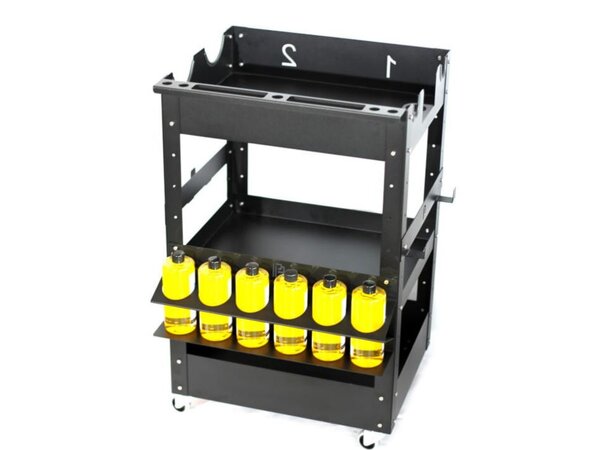 Poka Premium flaskeholder, 6 x 500 ml 1,5 mm galvanisert stål, pulverlakkert 