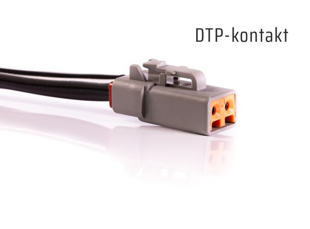 Relèsett DT (2x Deutsch kontakter, 12v) Komplett relésett, Plug and play 