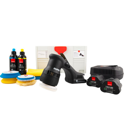 Rupes HLR75 Mini iBrid Lux Kit Batteridrevet, m/ lader, 2 batterier ++