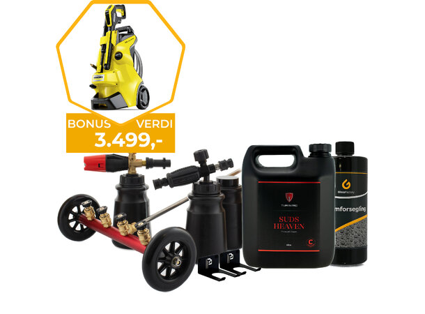 Turisimo Høytrykk Skumvaskpakke Utstyr av høy kvalitet for bedre vask 
