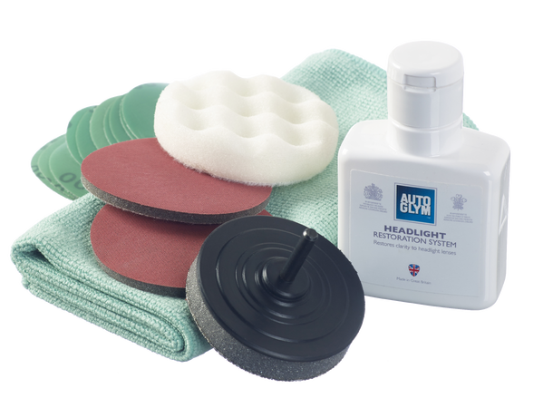 Autoglym Headlight Restoration Kit Komplett renoveringskit til frontlykter 