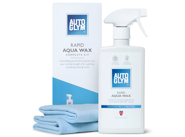 Autoglym Rapid Aqua Wax Kit Kit inkludet 2  microfiberkluter, 500ml. 
