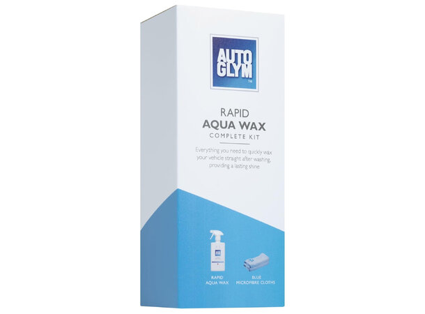 Autoglym Rapid Aqua Wax Kit Kit inkludet 2  microfiberkluter, 500ml. 