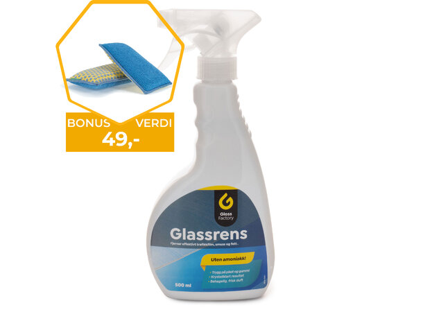 Gloss Factory Glassrens BONUS: Gloss Factory Window Scrub & Pad 