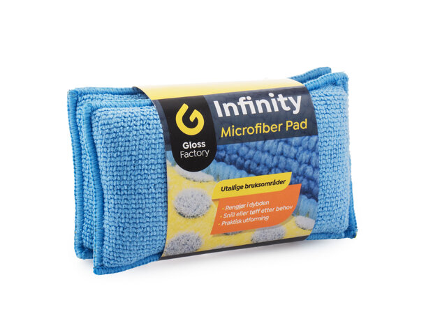 Gloss Factory Infinity Microfiber Pad Grundig og effektiv rengjøring, 2-pk 
