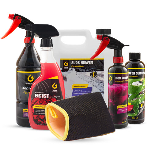 Gloss Factoy Forvask og nedvask Kit Komplett nedvask før polering eller voks