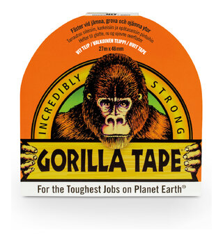 Gorilla Tape White 27m hvit teip
