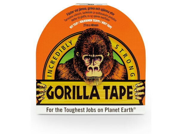 Gorilla Tape White 27m hvit teip 