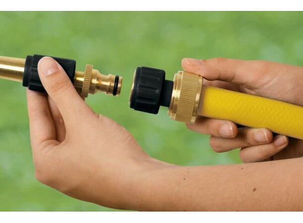 Kärcher Messing Slangekobling med AquaStop - Perfekt for Din Hage