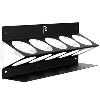 Poka Premium flaskeholder, 5 x 1000 ml 1,5 mm galvanisert stål, pulverlakkert