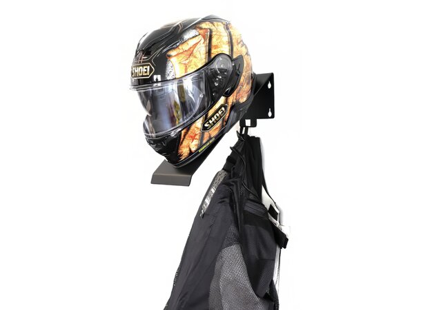 Robust Vegghenger for MC-Hjelm og Jakke - Galvanisert Stål