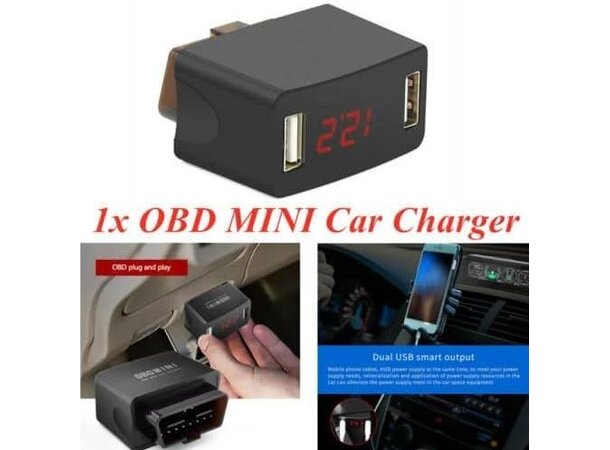 Safedrive Pro OBD-adapter Gir strøm til Safedrive når bilen er av 