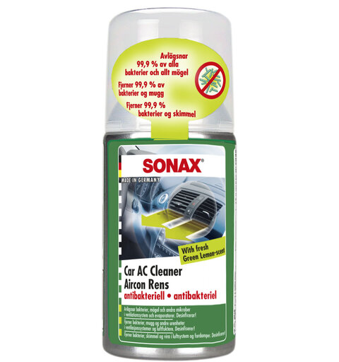 Sonax Aircon Rens - Green Lemon AC rengjøring, Whole car