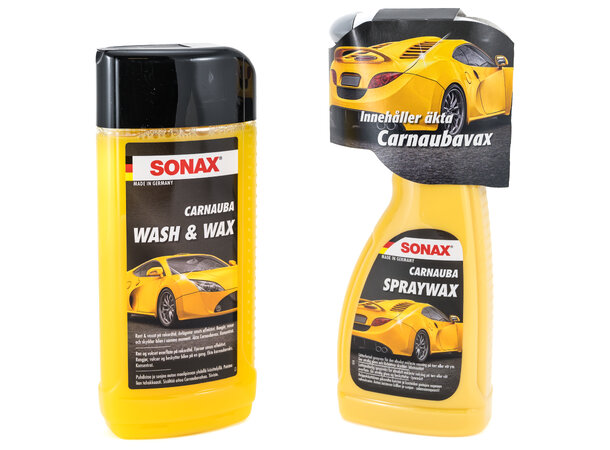 Sonax Yellow Touch Carwash Kjente Carnauba-produkter for ren glans!