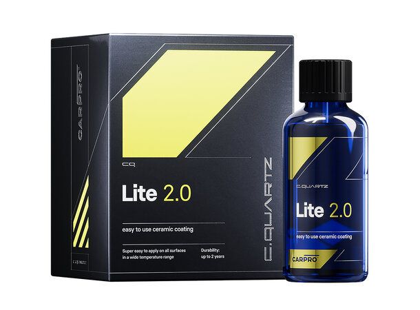 CARPRO CQUARTZ Lite 2.0 – enkel keramisk coating med 2 års holdbarhet