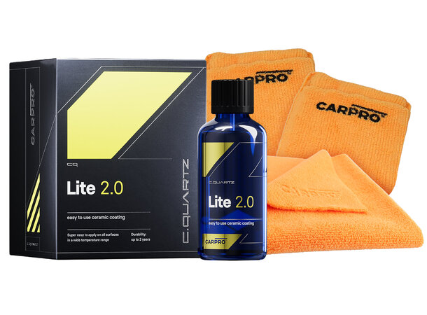 CARPRO CQUARTZ Lite 2.0 – enkel keramisk coating med 2 års holdbarhet