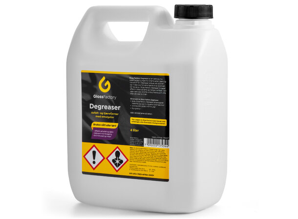 Gloss Factory Degreaser, 4L Avansert petro-avfetting m emulgator 