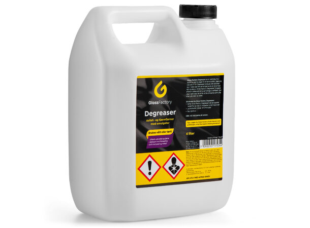 Gloss Factory Degreaser, 4L Avansert petro-avfetting m emulgator 