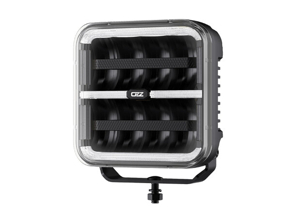 OZZ SQR 7" Black – LED fjernlys med boost og varsellys