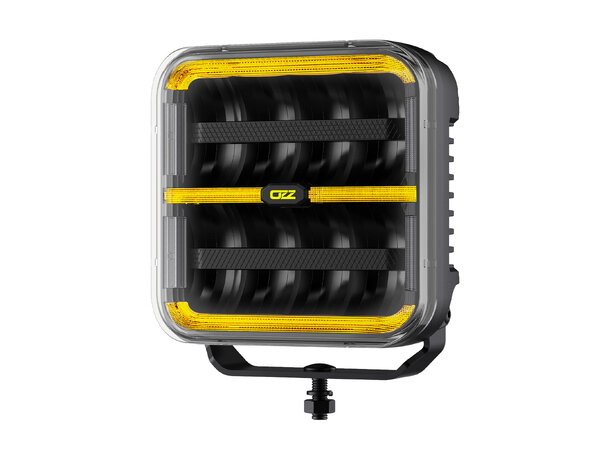 OZZ SQR 7" Black – LED fjernlys med boost og varsellys