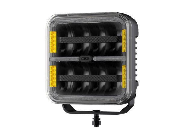 OZZ SQR 7" Black – LED fjernlys med boost og varsellys