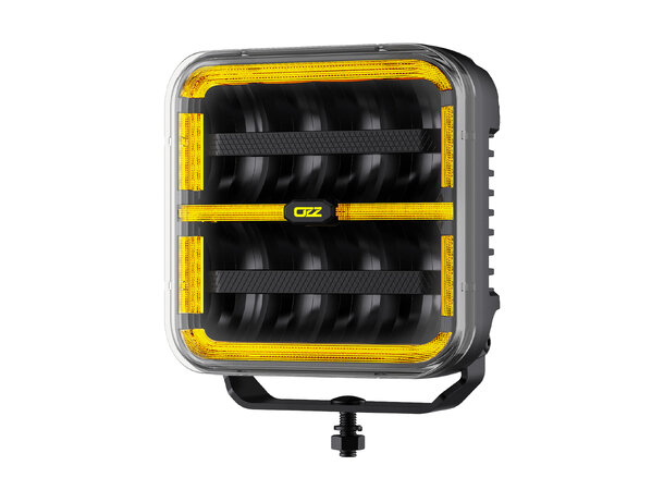 OZZ SQR 7" Black – LED fjernlys med boost og varsellys