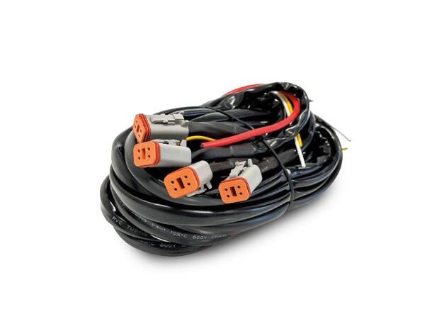 OZZ kabelsett m/4 stk 4-pin DT – Ledningssett for fjernlysmontering