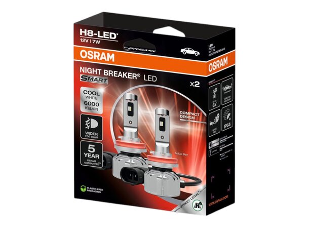 Osram Night Breaker LED Smart H8 Oppgrader til godkjente LED pærer 