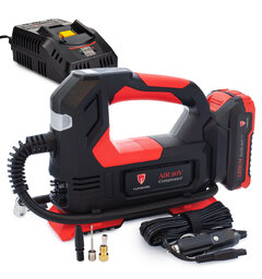 Turisimo AIR 2.0Ah 20V 20V Luftkompressor med batteri og lader