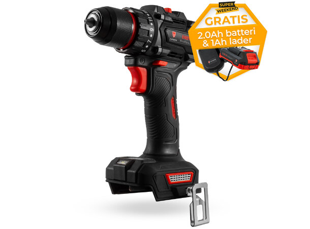 Turisimo DRIVE 20V Drill-pakke Super Weekend - Gratis batteri og lader 