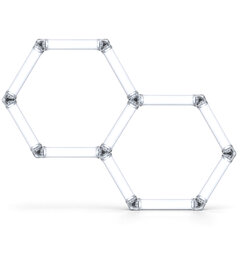 Turisimo GRID Hexagon pakke 2 Hexagon belysning 2 ruter