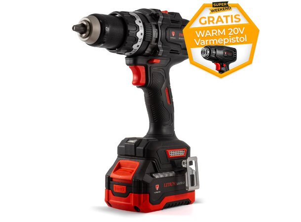 Turisimo IMPACT 20V slagdrill med 5.0Ah batteri og lader | Garasjetid
