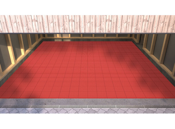 Versoflor TASKFLOR® klikkbar gulvflis Mars Red, 30x30cm, 1stk. 