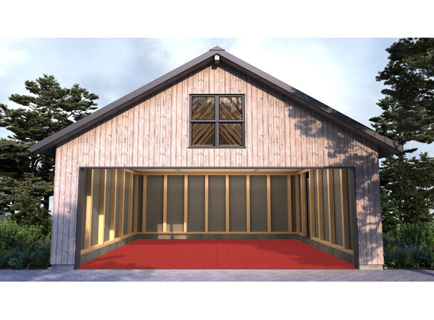 Versoflor TASKFLOR® klikkbar gulvflis Mars Red, 30x30cm, 1stk. 