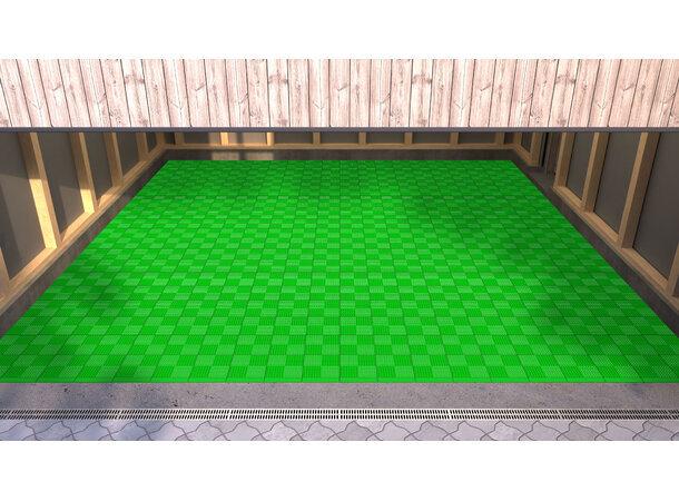 Versoflor UPFLOR® klikkbar gulvflis Bright Green, 30x30cm, 1stk. 
