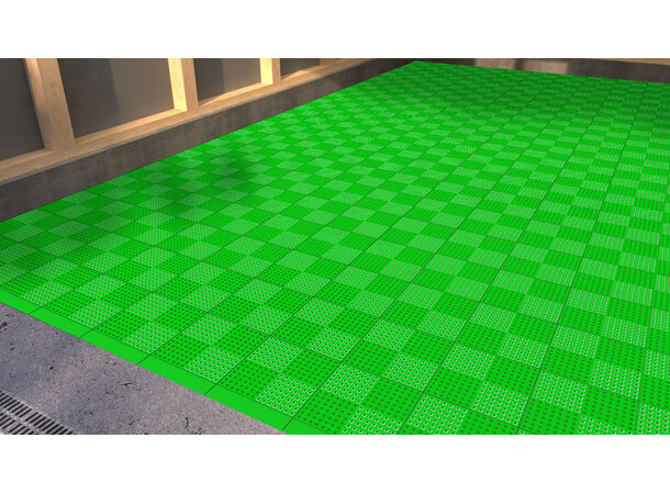 Versoflor UPFLOR® klikkbar gulvflis Bright Green, 30x30cm, 1stk. 