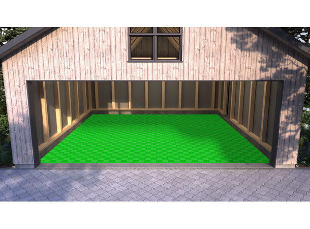 Versoflor UPFLOR® klikkbar gulvflis Bright Green, 30x30cm, 1stk. 