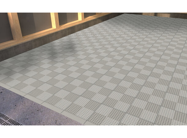 Versoflor UPFLOR® klikkbar gulvflis Mid Grey, 30x30cm, 1stk. 