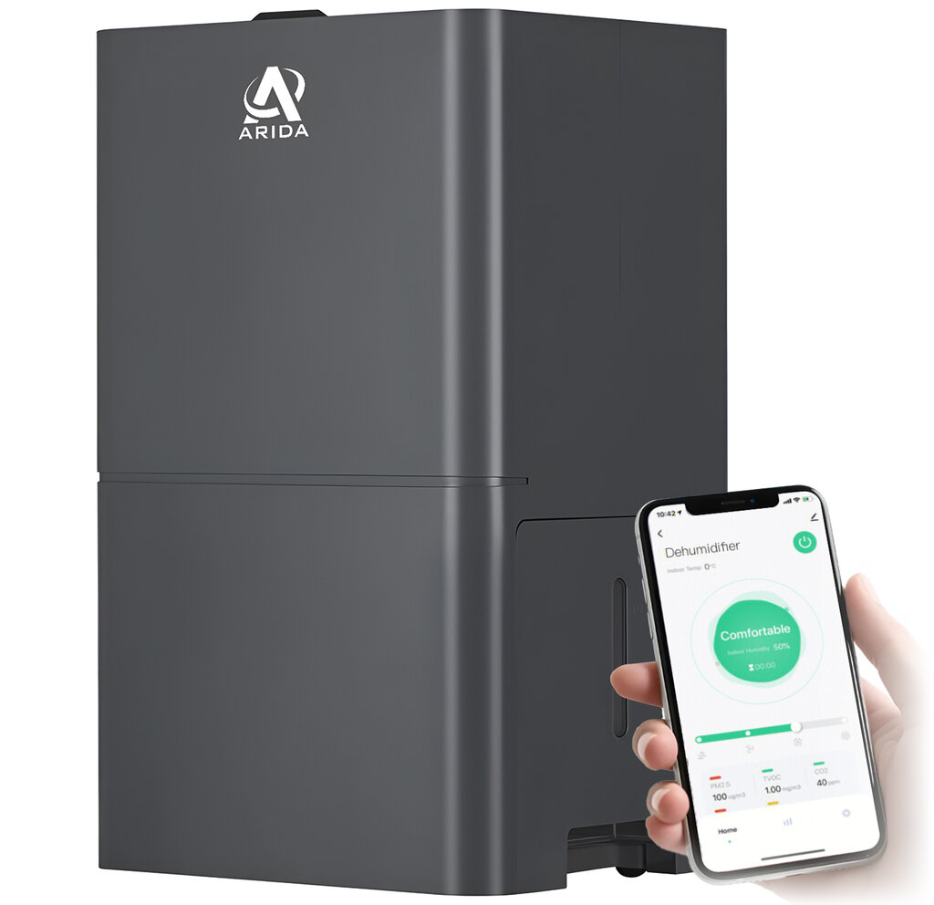 Arida Desert Super 20L WiFi Avfukter | Opptil 60m2 - Garasjetid