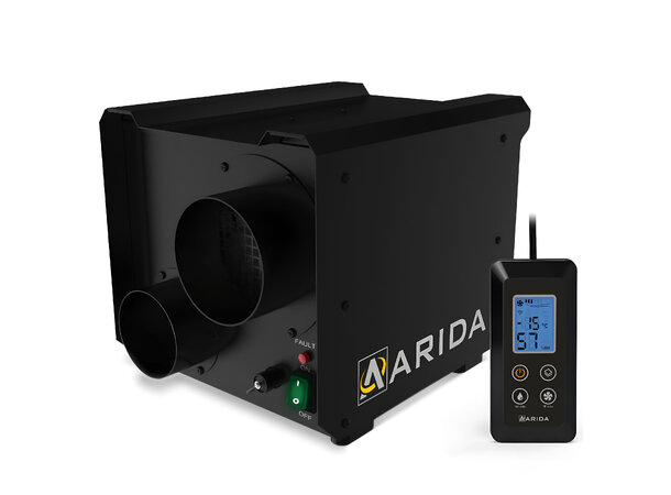 Arida Pro S25 WiFi avfukter med HEPA-filter og Mold Mode™