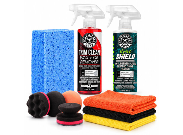 Chemical Guys pakke for plast og gummi Rens og keramisk coating for plast 