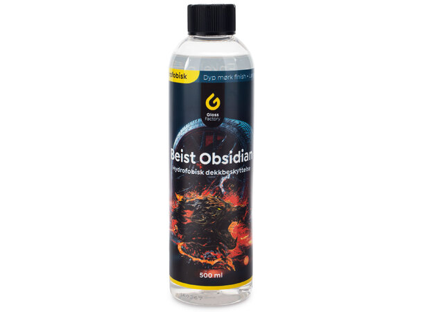Gloss Factory Beist Obsidian Hydrofobisk, silkesvart finish 