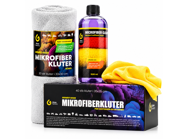 Gloss Factory Microfiber Kit Kvalitetsmikrofiber lett tilgjengelig 