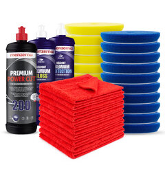 Menzerna Poleringspakke til Gelcoat Polish, puter og kluter
