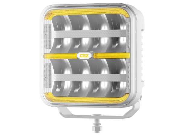 OZZ SQR 7" LED Fjernlys Hvit