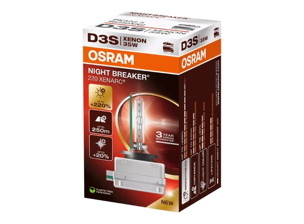 Osram Xenarc Night Breaker 220 D3S – opptil 220% mer lys | Garasjetid