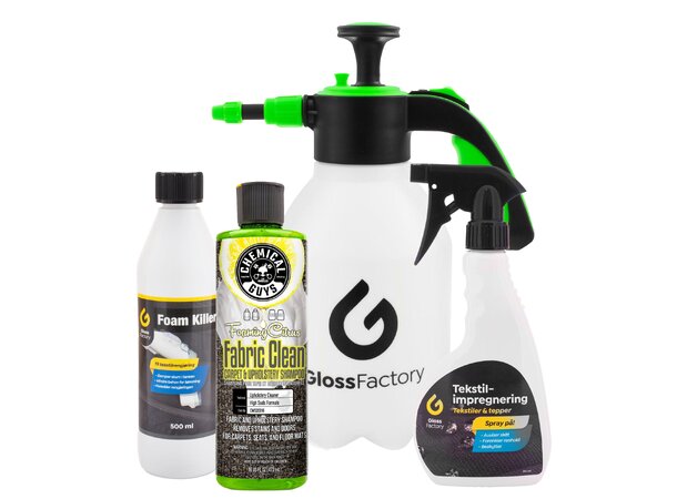 Rensekit til tekstilrenser Komplett kit for bruk med tekstilrenser 