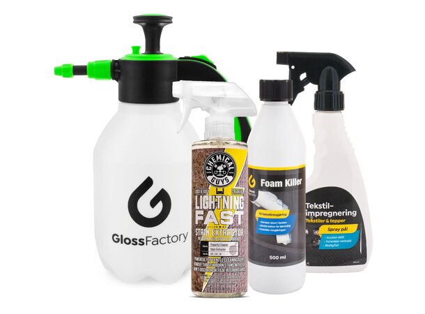 Rensekit til tekstilrenser Komplett kit for bruk med tekstilrenser 