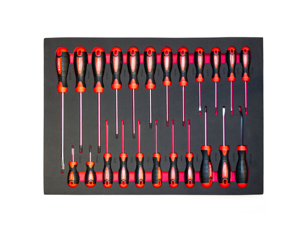 Turisimo Core skrutrekkersett 23 deler – Torx, spor og Phillips i S2-